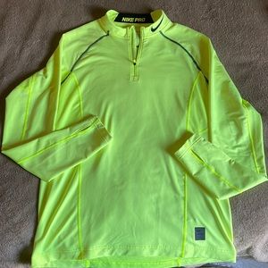 Nike Pro Dry-fit neon yellow size L